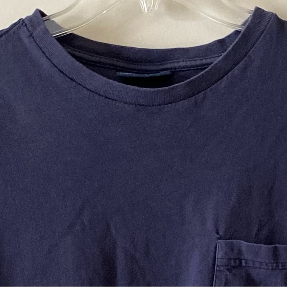 Nautica Men’s Navy Blue Front Pocket Cotton Tees - L - Pre-owned - Picture 8 of 9